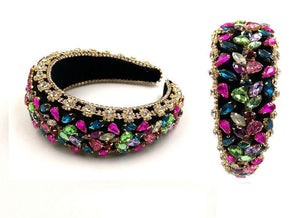 MULTI COLOR TEARDROP MARQUISE CRYSTAL HEADBAND ( 0121 2MT ) - Ohmyjewelry.com