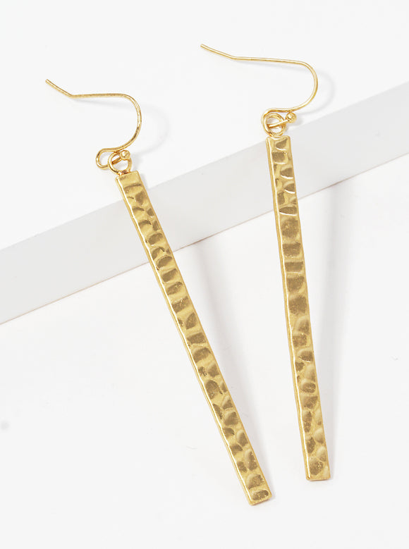 GOLD METAL EARRINGS ( 1003 WG )