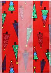 RED CHRISTMAS TREE SCARF