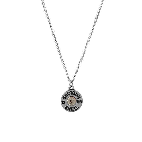 SILVER NECKLACE BULLET ( 18153 BS )