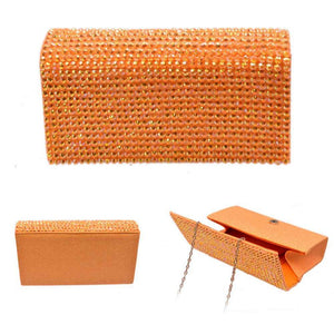 ORANGE AB RHINESTONE EVENING BAG