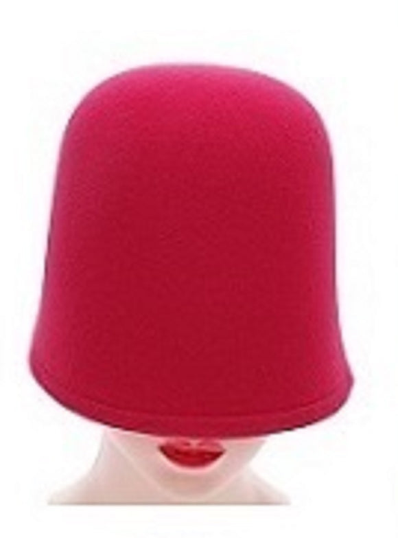 RED BUCKET FLAPPER GIRL HAT ( 1298 RD )