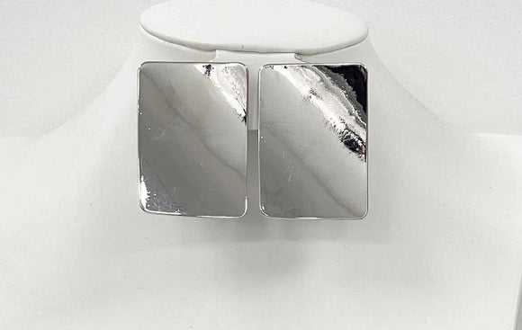 SILVER CLIP ON EARRINGS ( 3070 S )