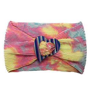 MULTI COLOR HEADBAND HEART ( 2493 )