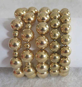 5 LAYER GOLD STRETCH BRACELET ( 556 ) - Ohmyjewelry.com