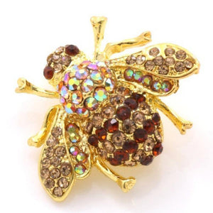 1" GOLD BEE BROOCH ( 1066 ) - Ohmyjewelry.com