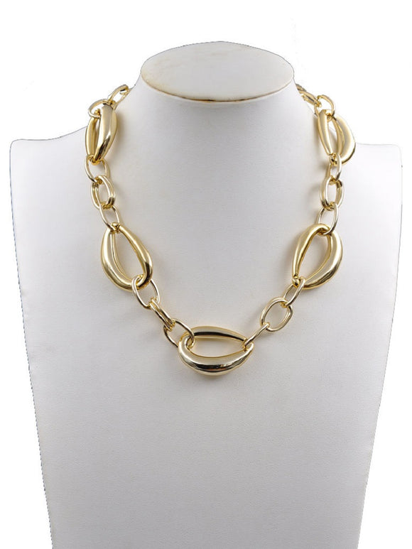 GOLD CHAIN NECKLACE ( 222407 GNK )