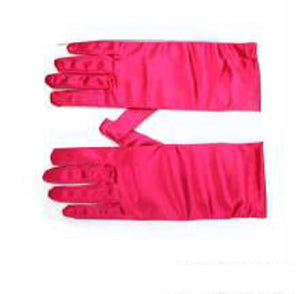 9" FUCHSIA Satin Gloves ( 24 FU )