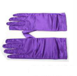 9" PURPLE Satin Gloves ( 24 PU )