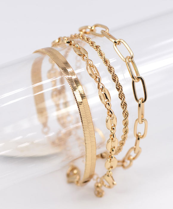 GOLD BRACELET SET ( 1037 GOL )