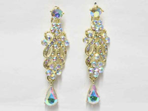 GOLD EARRINGS AB STONES ( 6559 GAB )