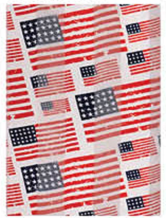 Red, White, and Blue Patriotic Flag Satin Scarf ( 4004 WH )
