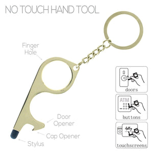 GOLD TOUCHLESS HAND TOOL DOOR OPENER ( 31519 ) - Ohmyjewelry.com