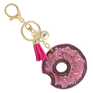 DONUT KEYCHAIN MULTI COLOR STONES ( 31654 ROG )