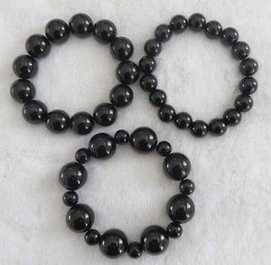 3 LAYER BLACK STRETCH BRACELET ( 593 JET )