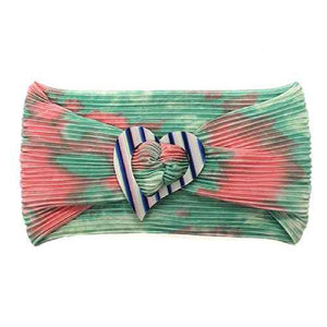 GREEN MULTI COLOR HEADBAND HEART ( 2493 )