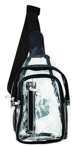 CLEAR BLACK BAG ( 16558 BK )