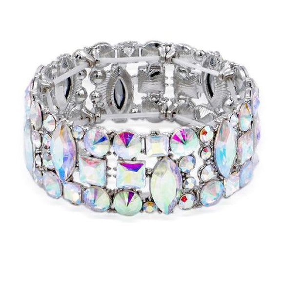 AB STONE STRETCH BRACELET ( BQ 8042 SVAB )