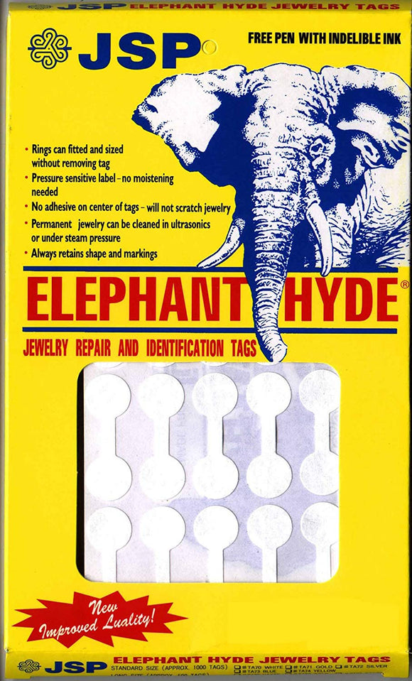 Elephant Hyde Jewelers Price Tags, Including Pen