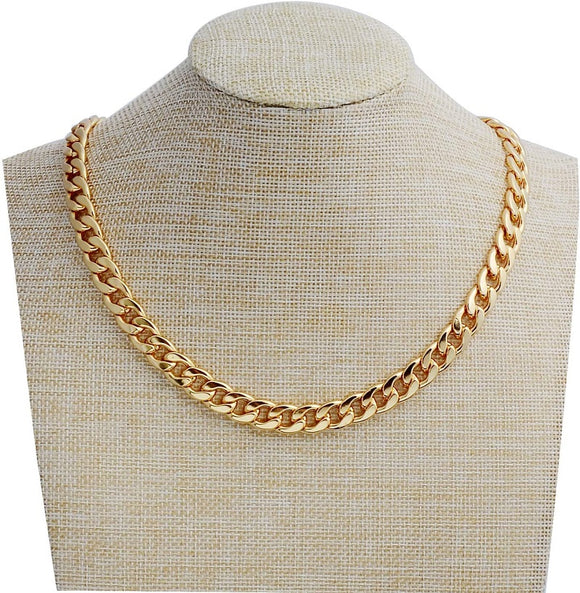 GOLD PLATED NECKLACE ( n228 -20 G )