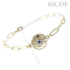 GOLD EVIL EYE BRACELET ( 83998 SA )