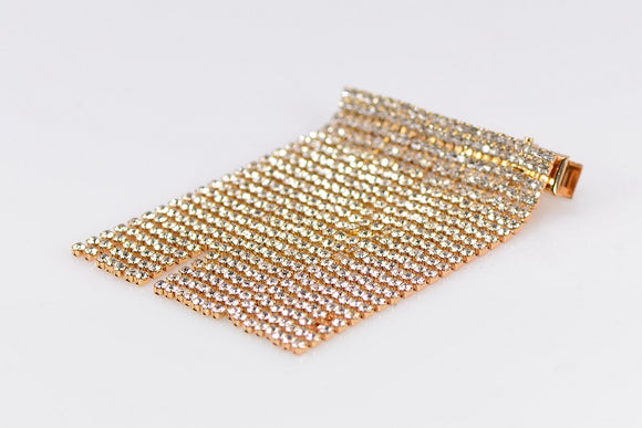GOLD HAIR PIN CLEAR STONES ( 1054 GLCRY )