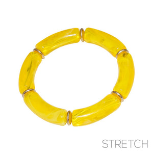 YELLOW GOLD STRETCH BRACELET ( 84213 JOWG )