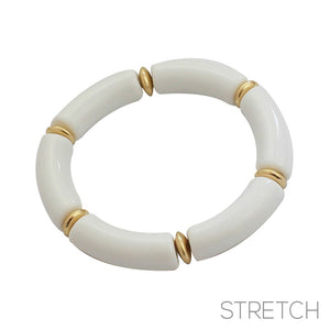 WHITE GOLD STRETCH BRACELET ( 84213 WHWG )