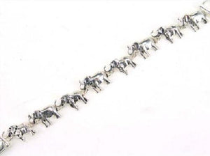 Silver Magnetic Elephant Bracelet ( 3474 ) - Ohmyjewelry.com