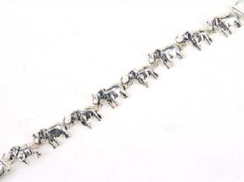 Silver Magnetic Elephant Bracelet ( 3474 ) - Ohmyjewelry.com