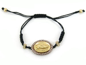 BLACK GOLD BRACELET VIRGIN MARY ( 5789 GTT )