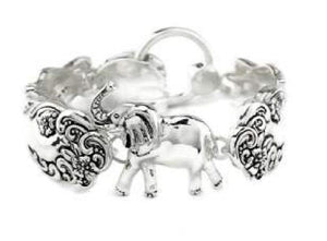 Silver Elephant Spoon Magnetic Bracelet ( 9263 ) - Ohmyjewelry.com