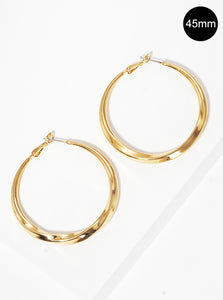 GOLD HOOP EARRINGS ( 6043 GD )