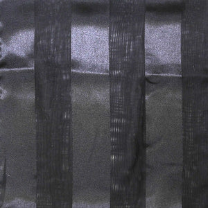 Black Satin Stripe Scarf