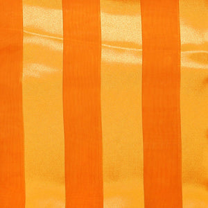Orange Satin Stripe Scarf