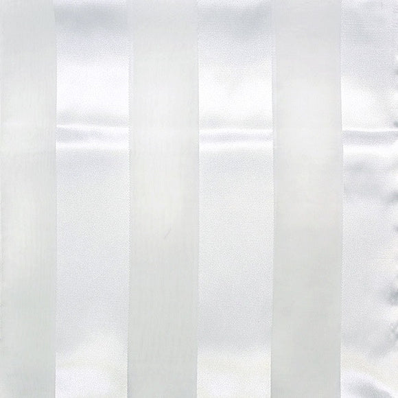 White Satin Stripe Scarf