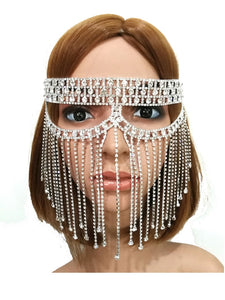 SILVER MASK CLEAR STONES ( 0009 1C )
