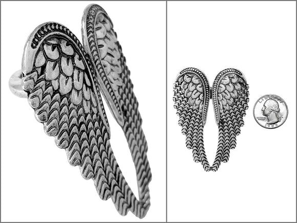 SILVER STRETCH RING WINGS ( 0547 SB )