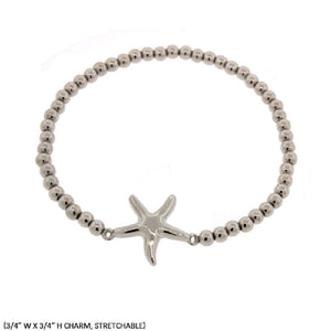 SILVER STRETCH BRACELET STAR ( 2400 RH )