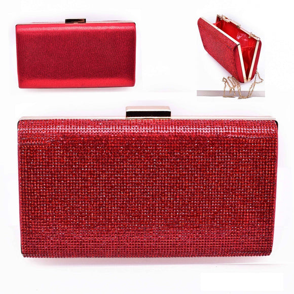 RED EVENING BAG ( 12168 GRD )