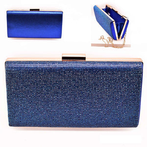 ROYAL BLUE EVENING BAG ( 12168 GRY )