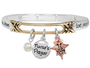 MULTI COLOR STRETCH BRACELET NURSE'S PRAYER ( 01012 3TPL )