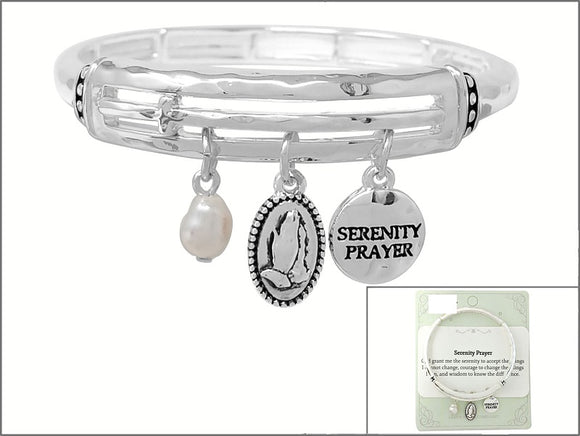 SERENITY PRAYER STRETCH BRACELET ( 01651 ASPL )