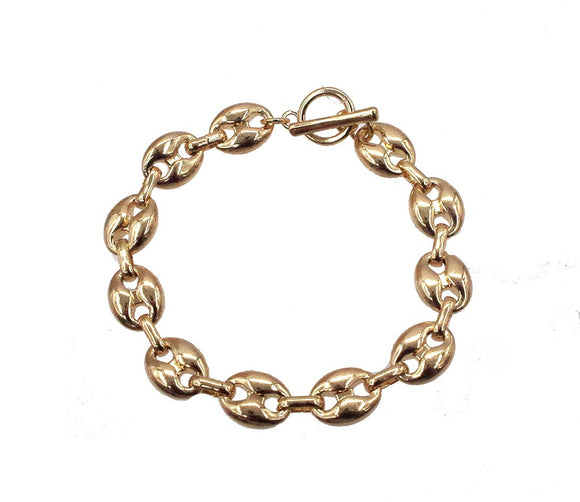 GOLD CHAIN BRACELET ( 1034 G )