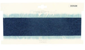 Jean Denim Blue Frayed Choker 53mm ( 4307 )