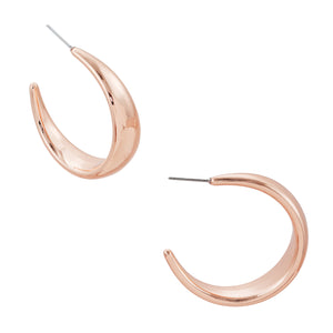 ROSE GOLD HOOP EARRINGS ( 4784 RG )