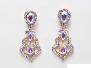 ROSE GOLD AB EARRINGS ( 6616 RGAB )