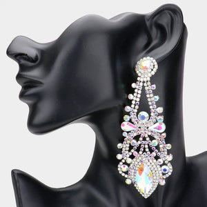 SILVER EARRINGS AB STONES ( 2021 SAB )