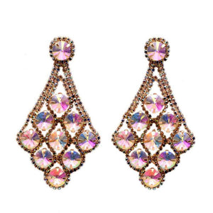 GOLD EARRINGS AB STONES ( 11750 GAB )