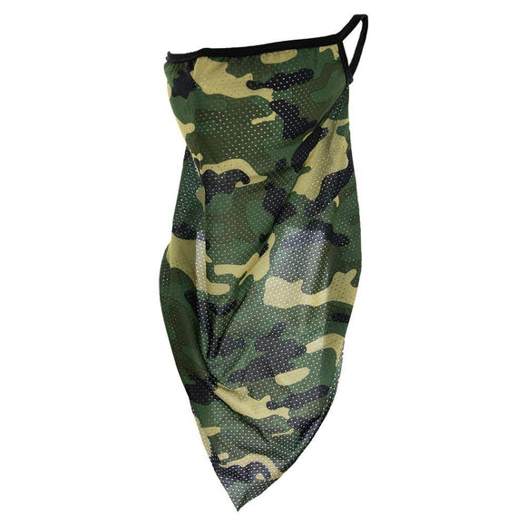 GREEN CAMOUFLAGE GAITER FACE COVER ( 11091 ) - Ohmyjewelry.com